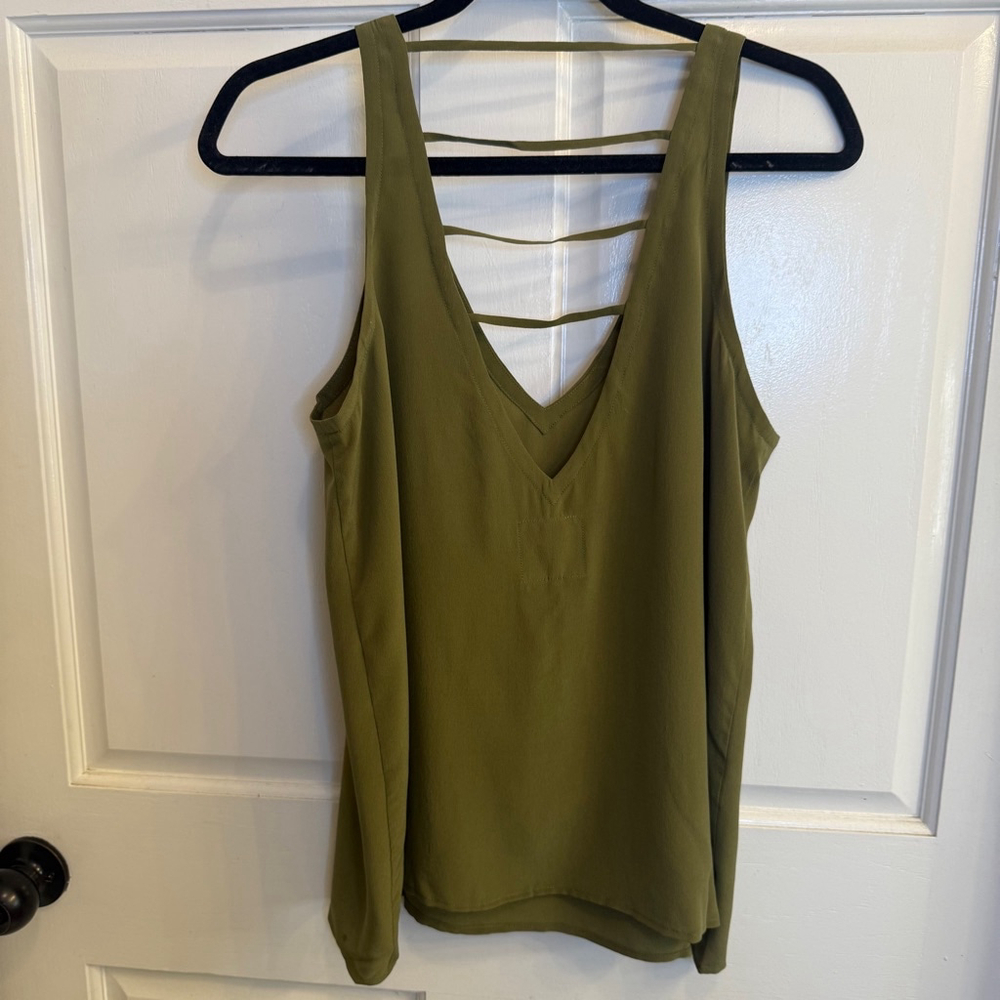 Women's Chaser Tank Top Size M silk Green
